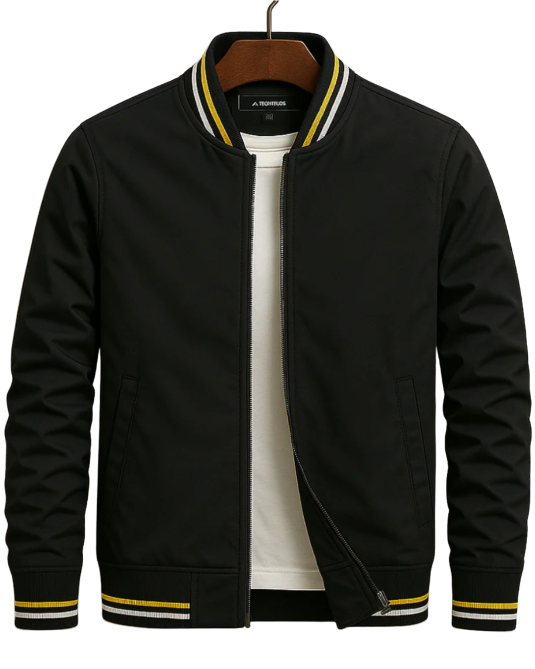 Alex | Elegant Striped Bomber
