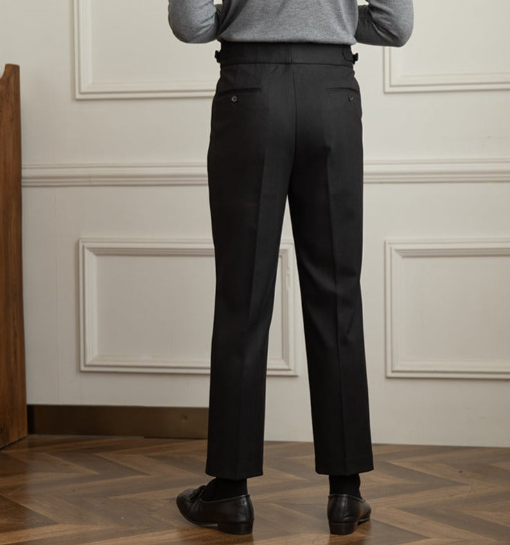 Tuscany | Chevron Wool Trousers