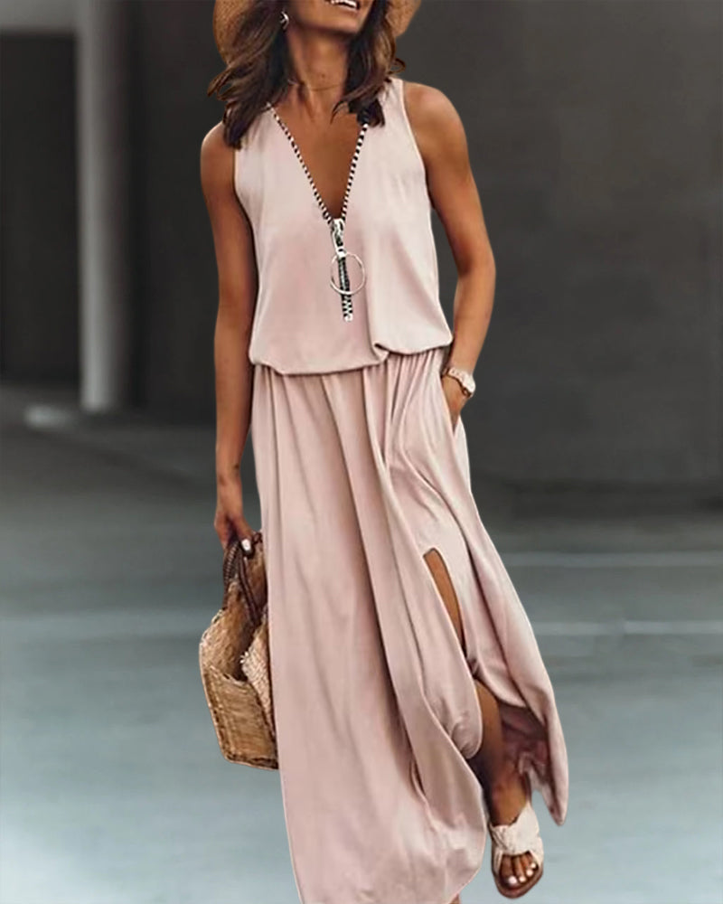 Carmen | Elegant Zip Dress