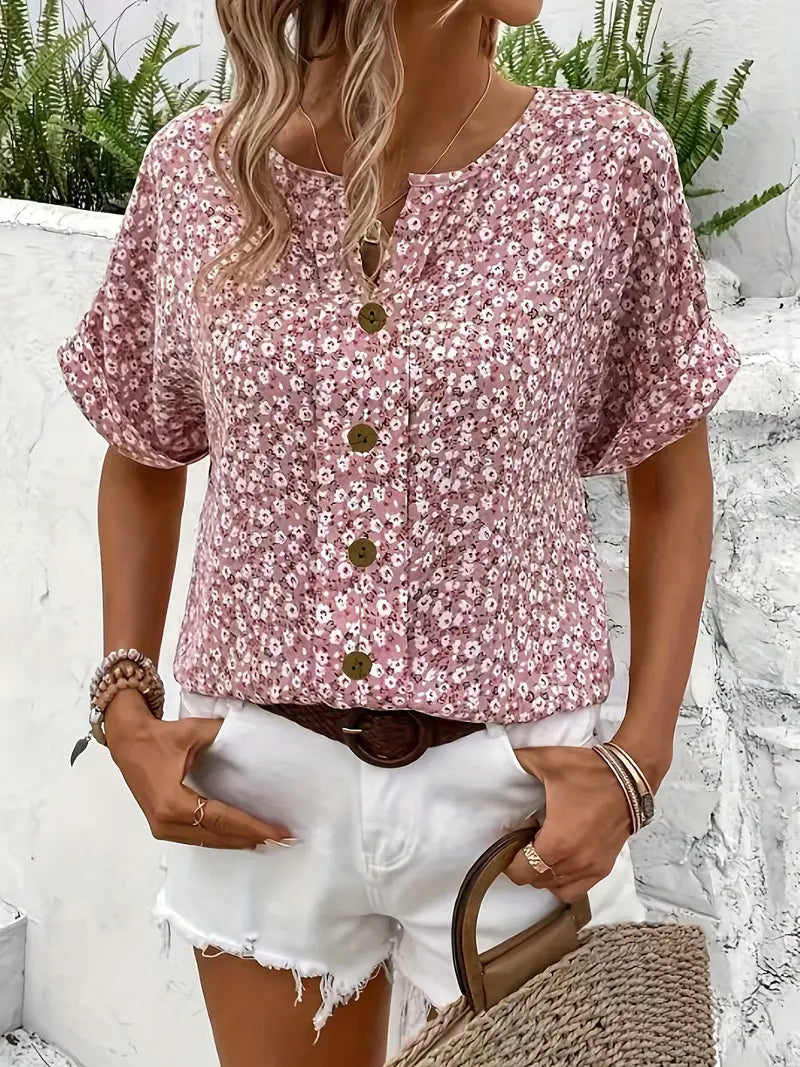 Clara | Elegant Floral Blouse