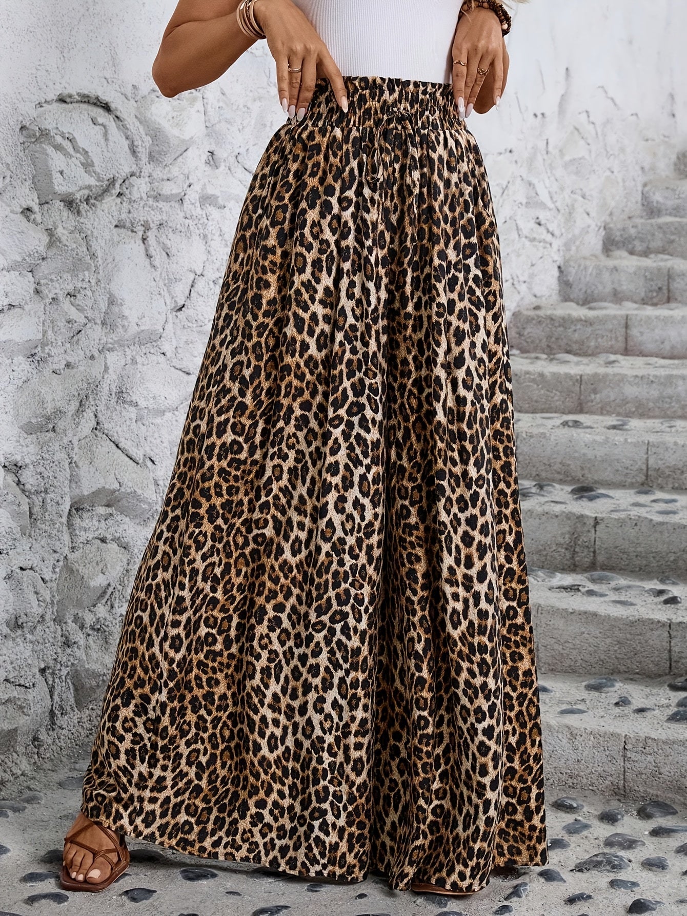 Anaya | Leopard Print Trousers