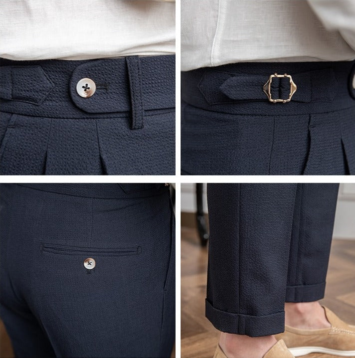 Luca | Pantalon Seersucker Aéré