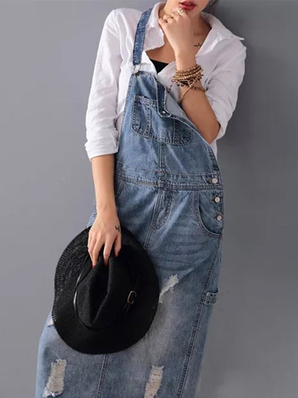 Sophie | Denim Dress with Slit