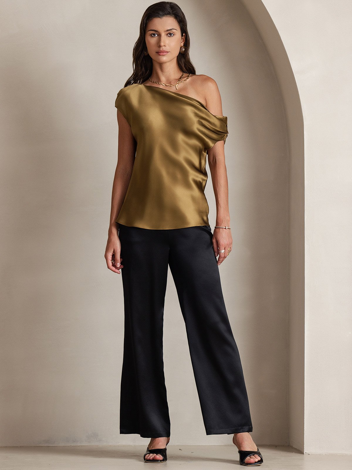 Sophia | Classic Silk Trousers