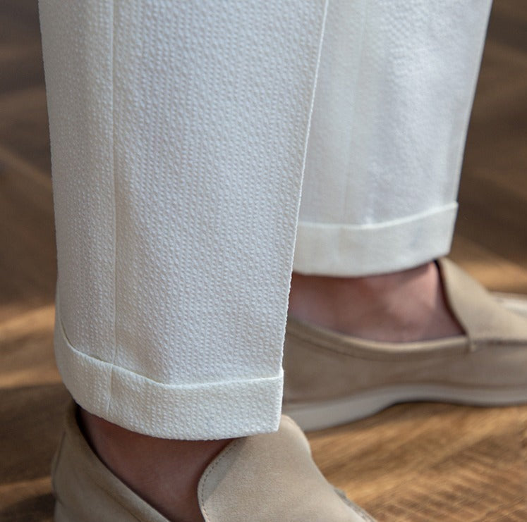 Luca | Pantalon Seersucker Aéré