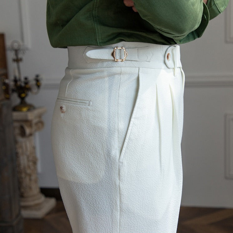 Luca | Pantalon Seersucker Aéré