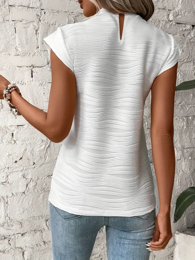 Carolyn | Chic Round Neck Tee