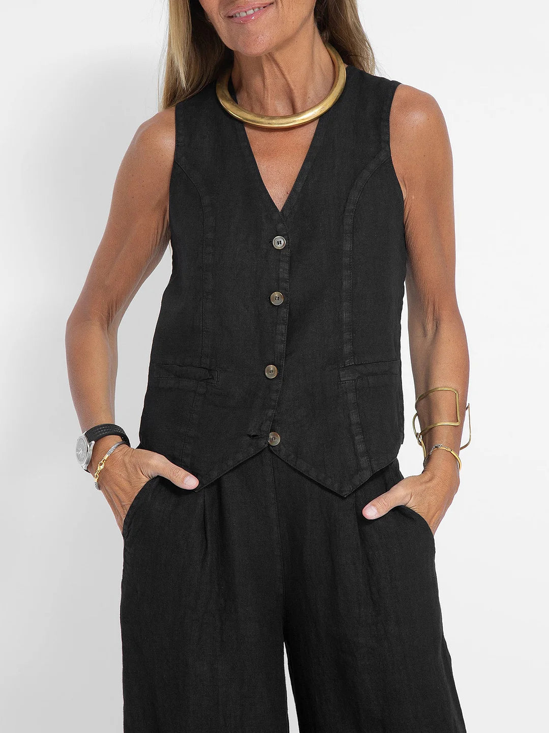 Aira | Chic Vest & Wide Pants