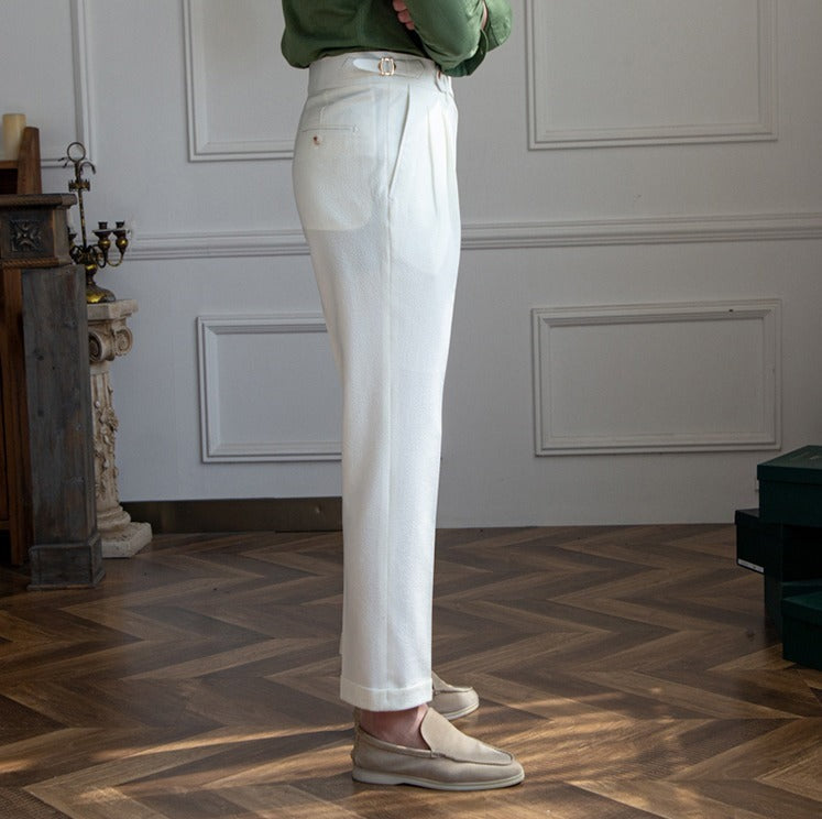 Luca | Pantalon Seersucker Aéré