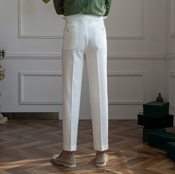 Luca | Pantalon Seersucker Aéré