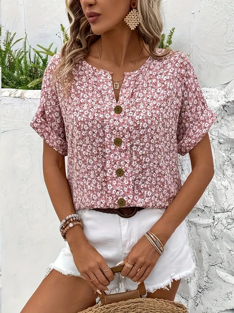 Clara | Elegant Floral Blouse