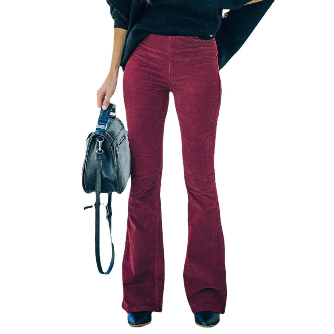 Sofia | Velvet Flare Pants