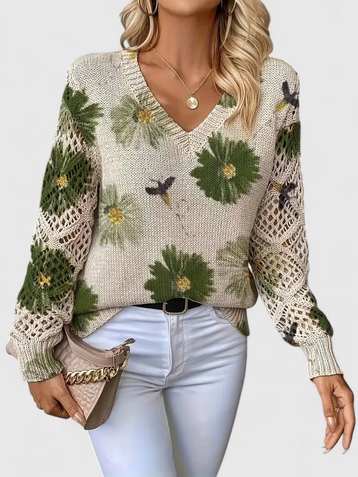Aurélie | Floral Elegance Sweater