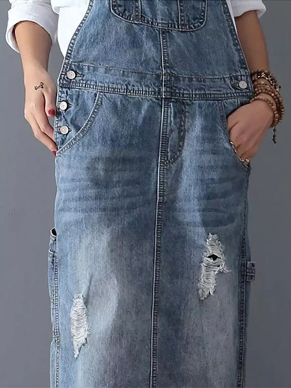 Sophie | Denim Dress with Slit