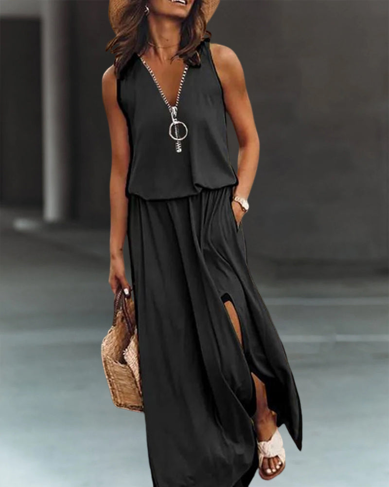 Carmen | Elegant Zip Dress