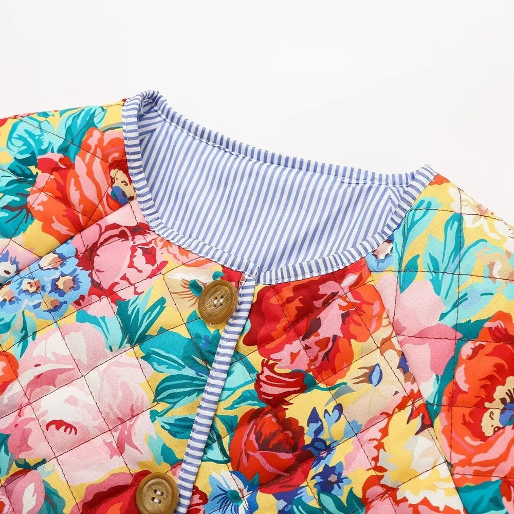 Lila | Elegant Floral Jacket