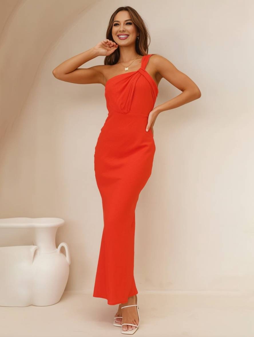 Ella | Satin Maxi Dress