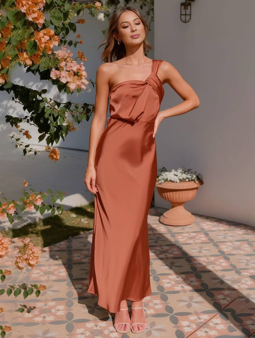 Ella | Satin Maxi Dress
