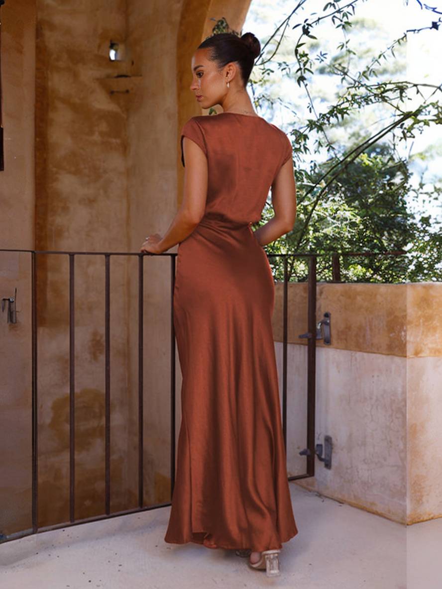 Lora | Satin Mermaid Gown