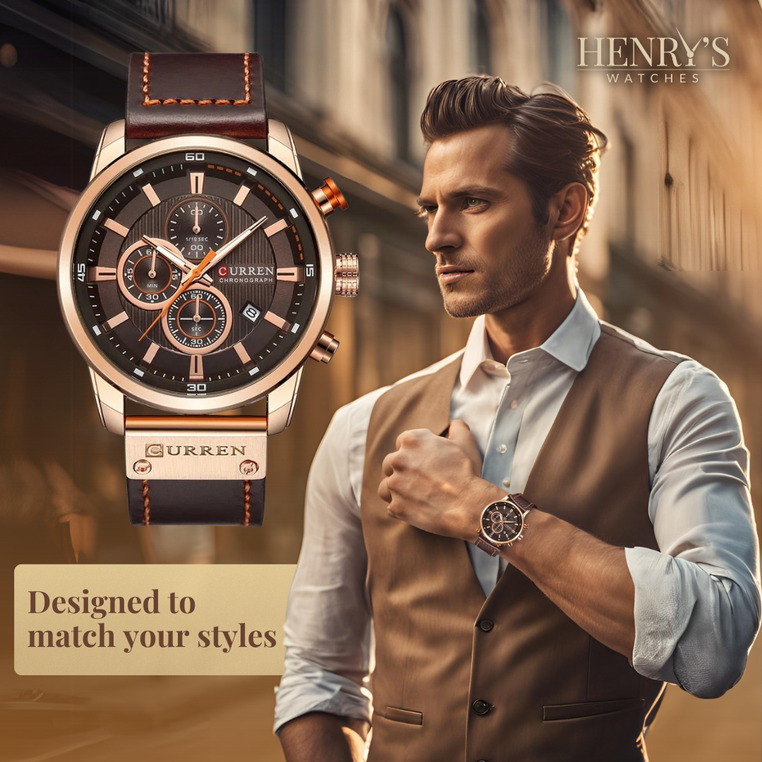 Léo | Montre Élégante Cuir