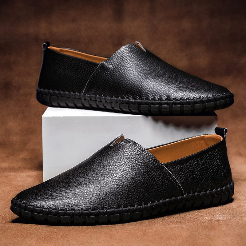 Marc | Elegant Leather Espadrilles