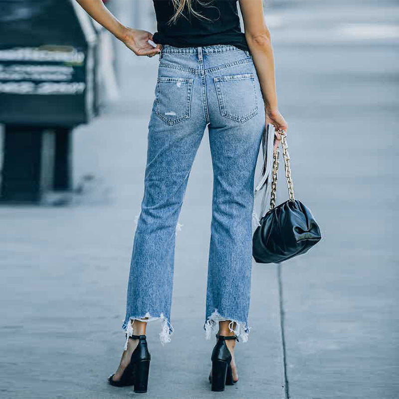 Giada | Distressed Edge Jeans
