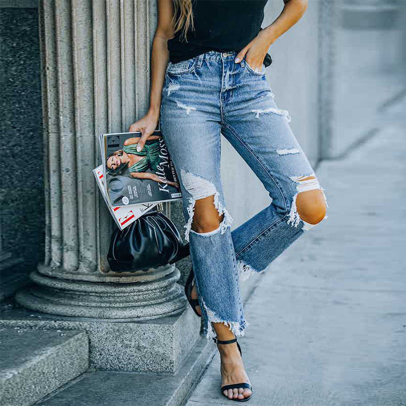 Giada | Distressed Edge Jeans