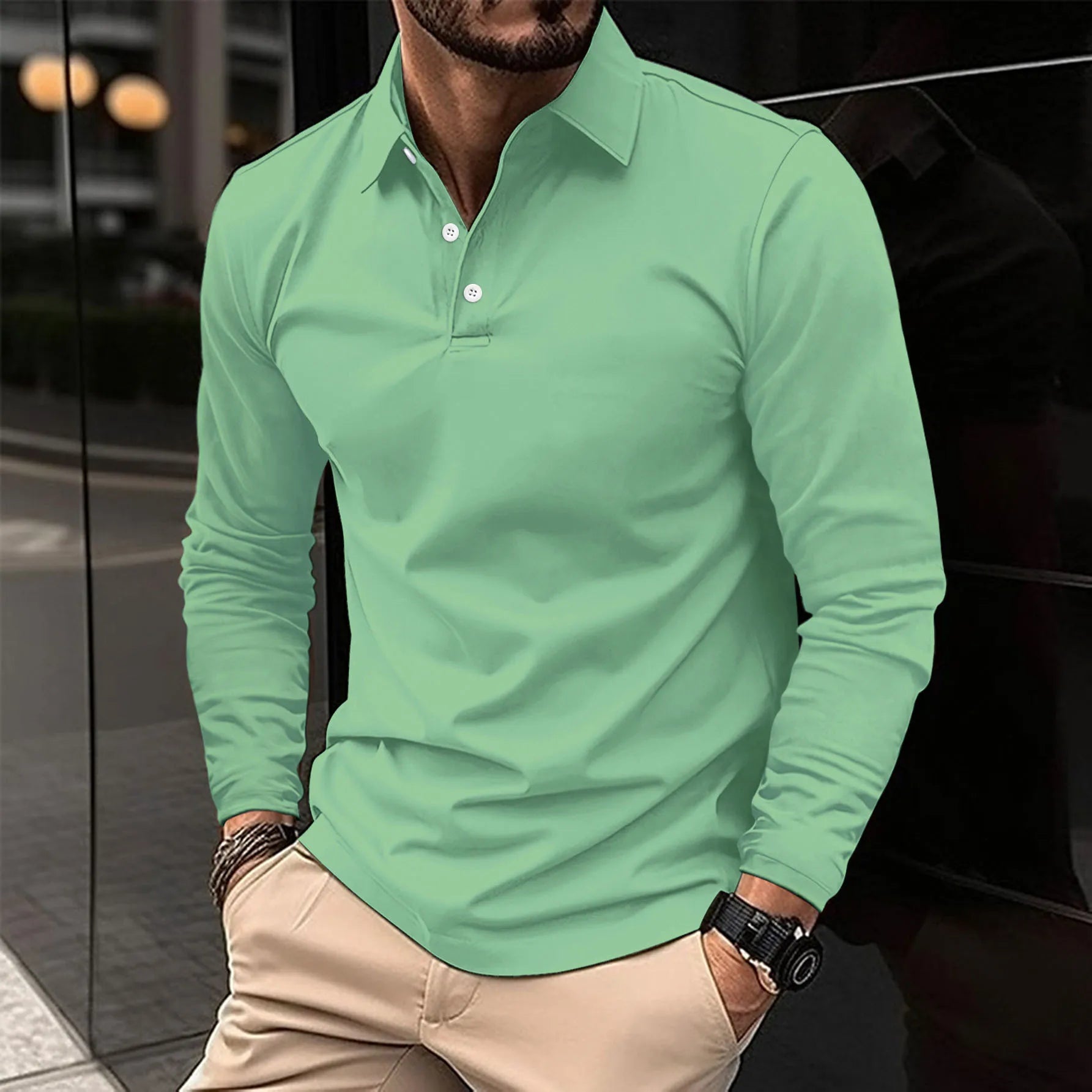 Ralph | Elegant Long Sleeve Polo