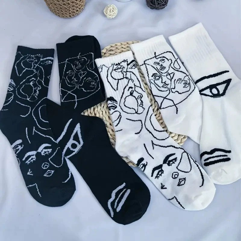 Alex | Abstract Print Socks