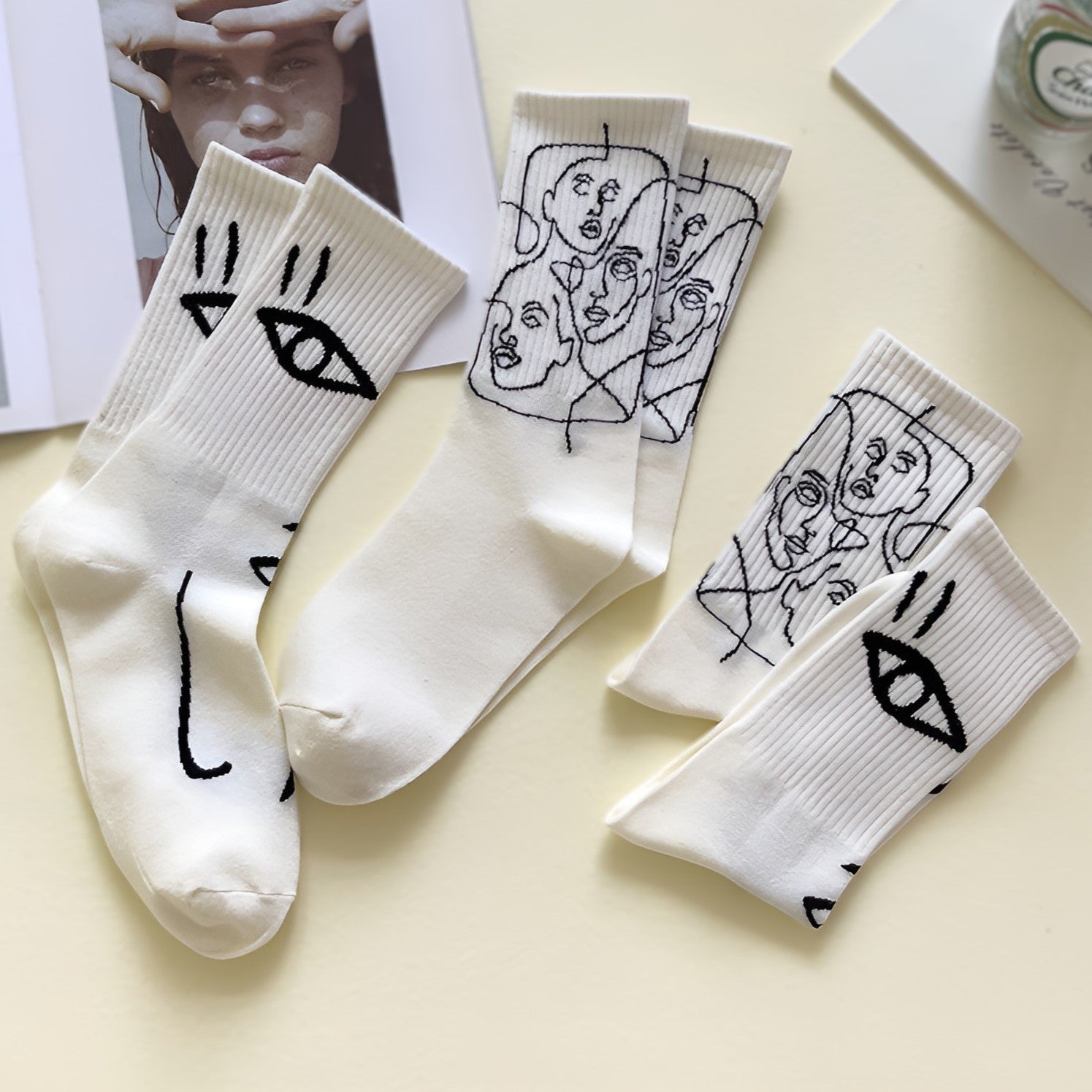 Alex | Abstract Print Socks