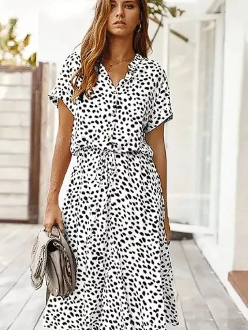 Savanna | Elegant Button Dress