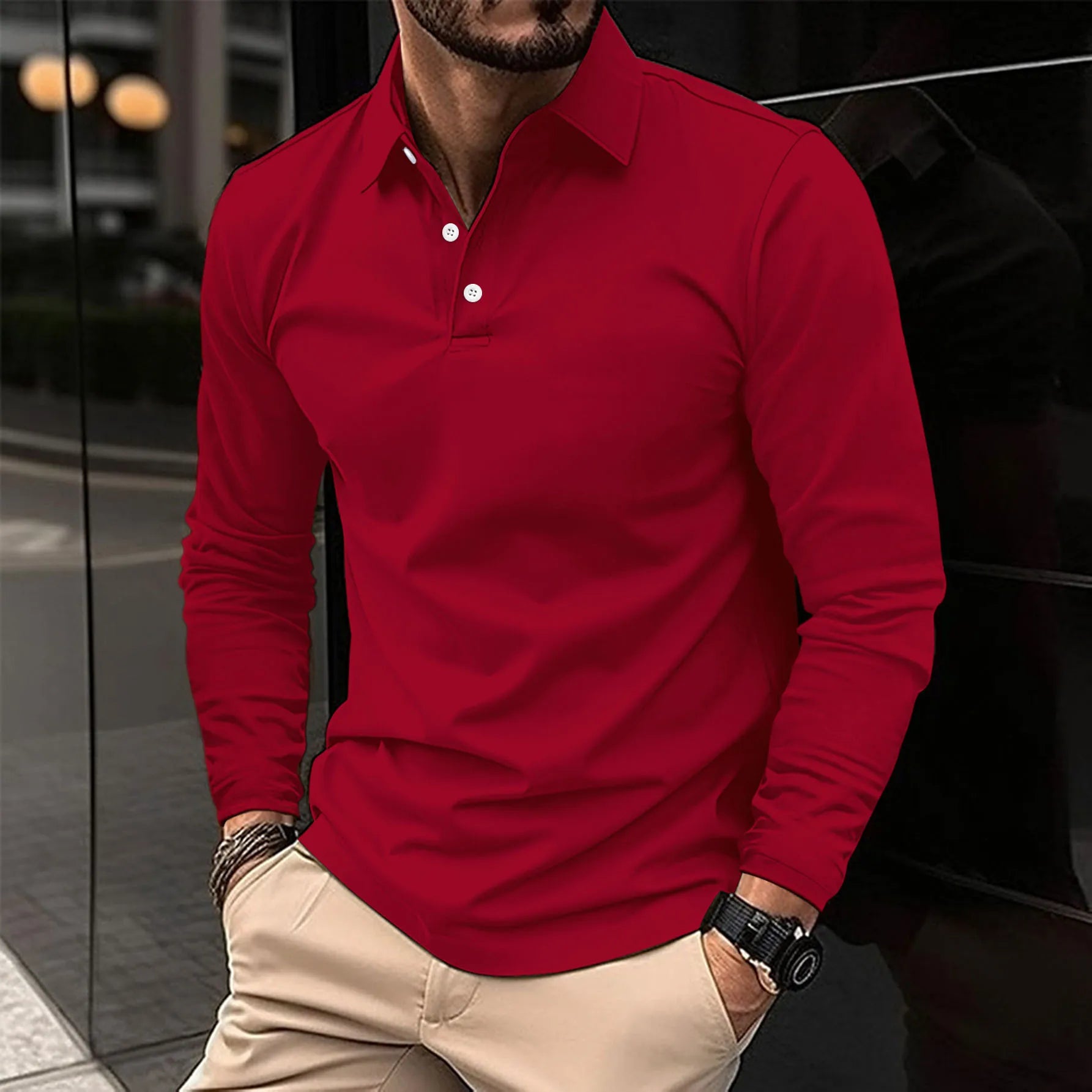 Ralph | Elegant Long Sleeve Polo