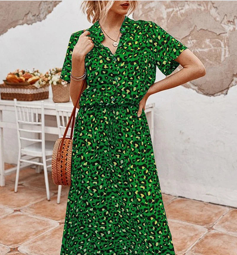 Savanna | Elegant Button Dress
