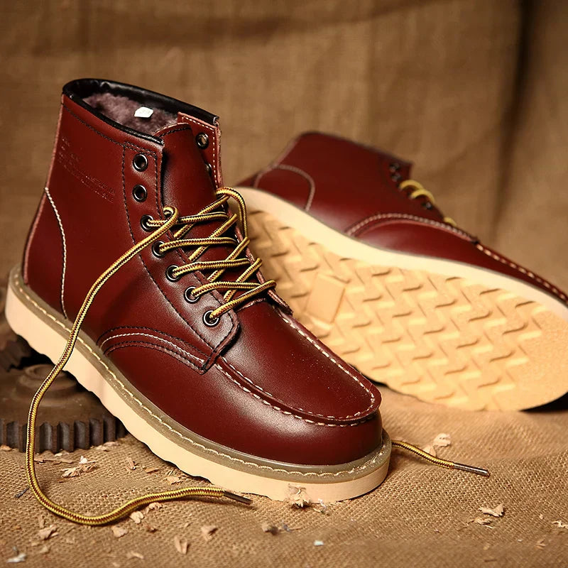 Milo | Retro Leather Boots