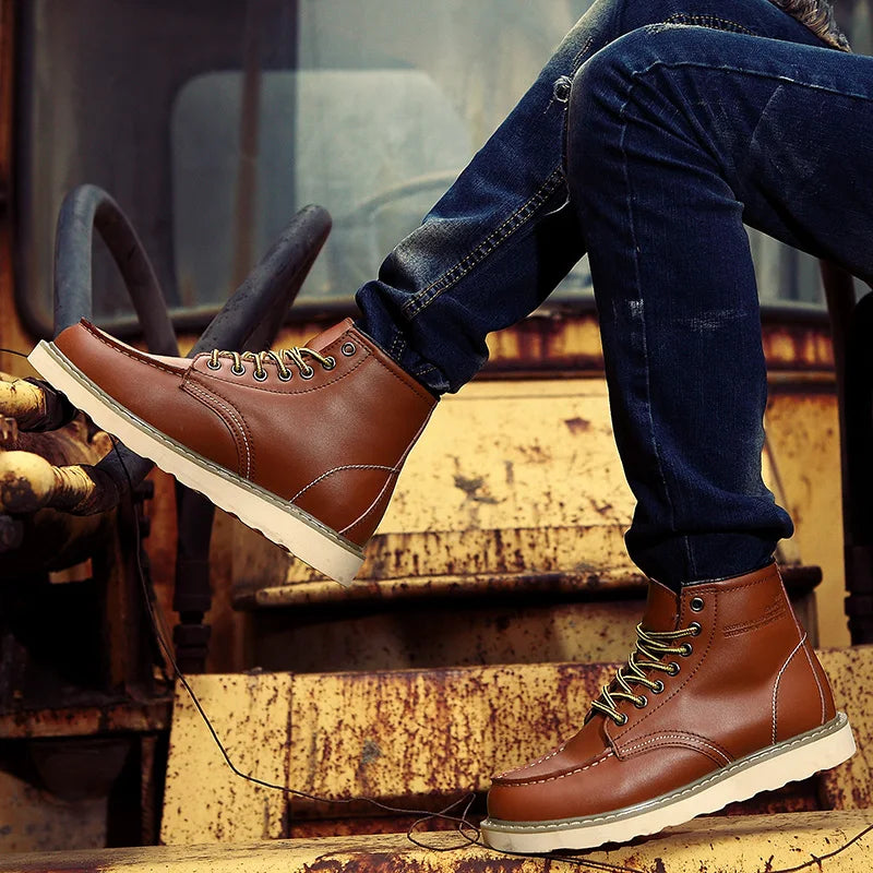 Milo | Retro Leather Boots