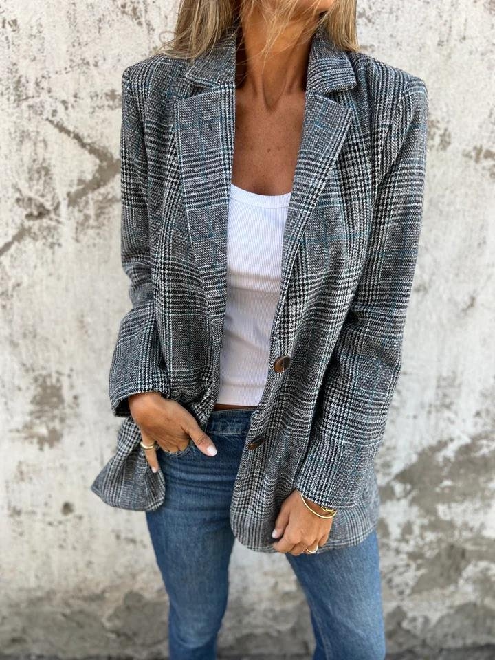 Chloe | Vintage Houndstooth Blazer