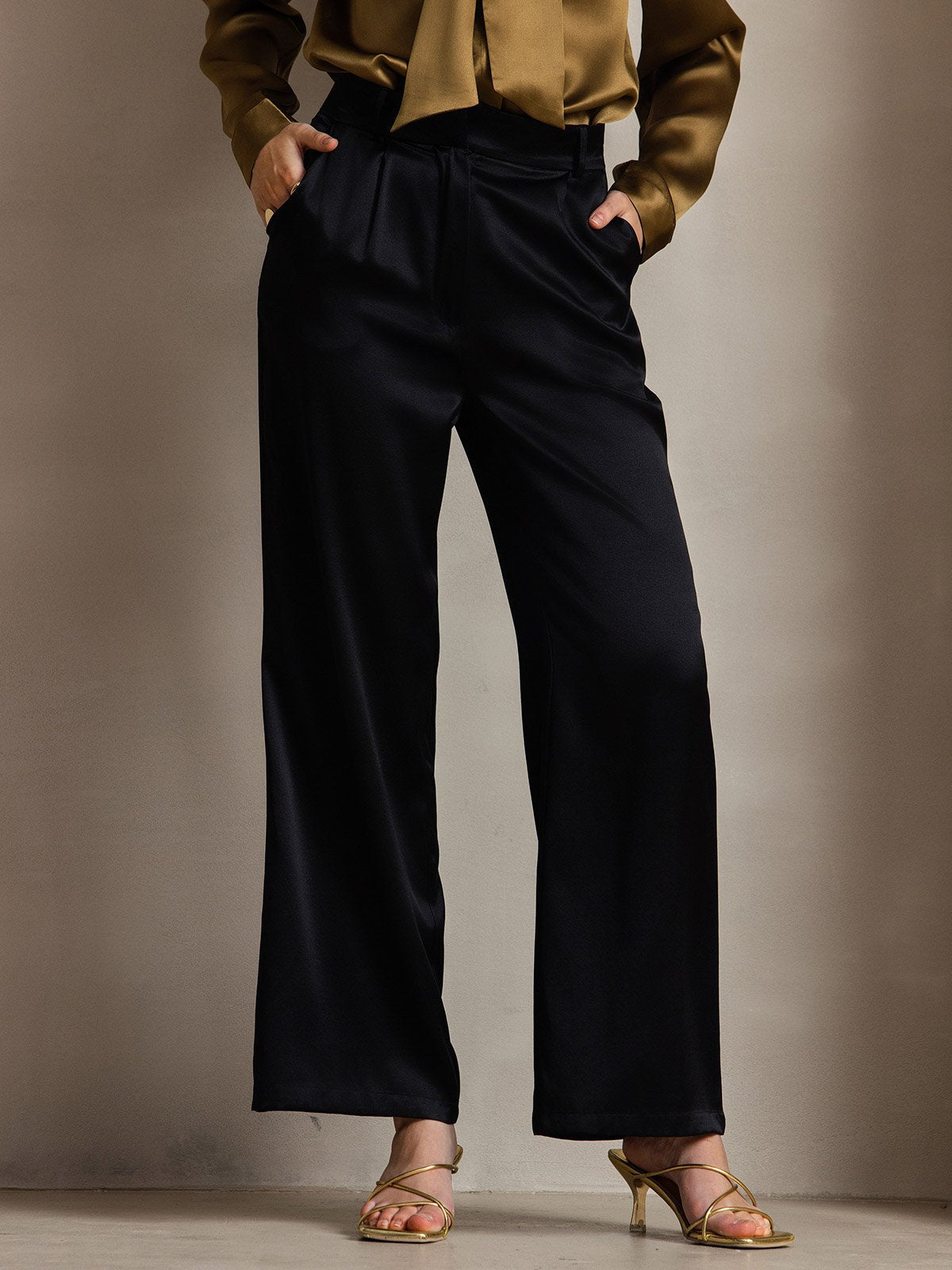 Sophia | Classic Silk Trousers