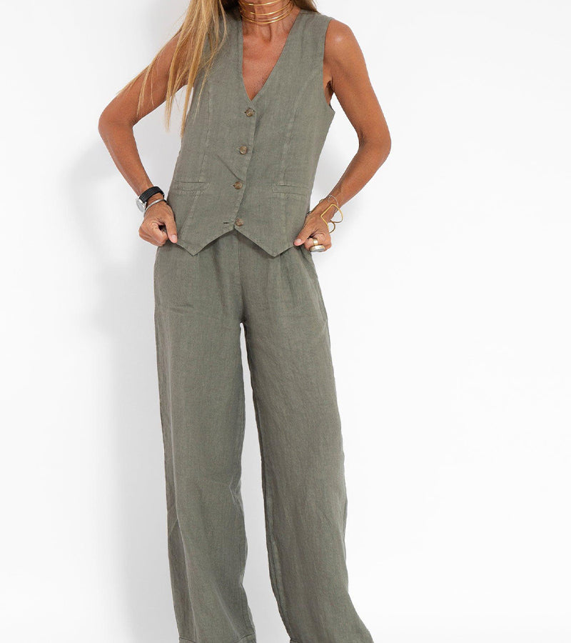 Aira | Chic Vest & Wide Pants