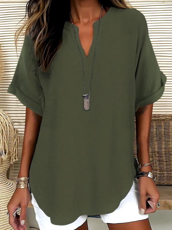 Élise | Chic Short Sleeve Blouse