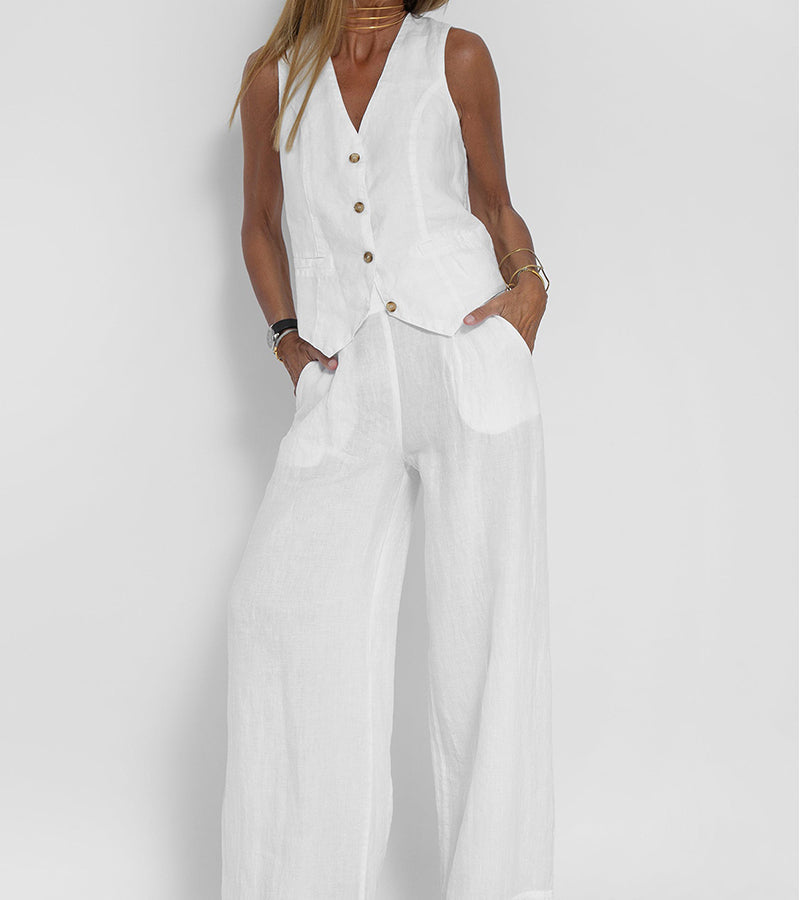 Aira | Chic Vest & Wide Pants