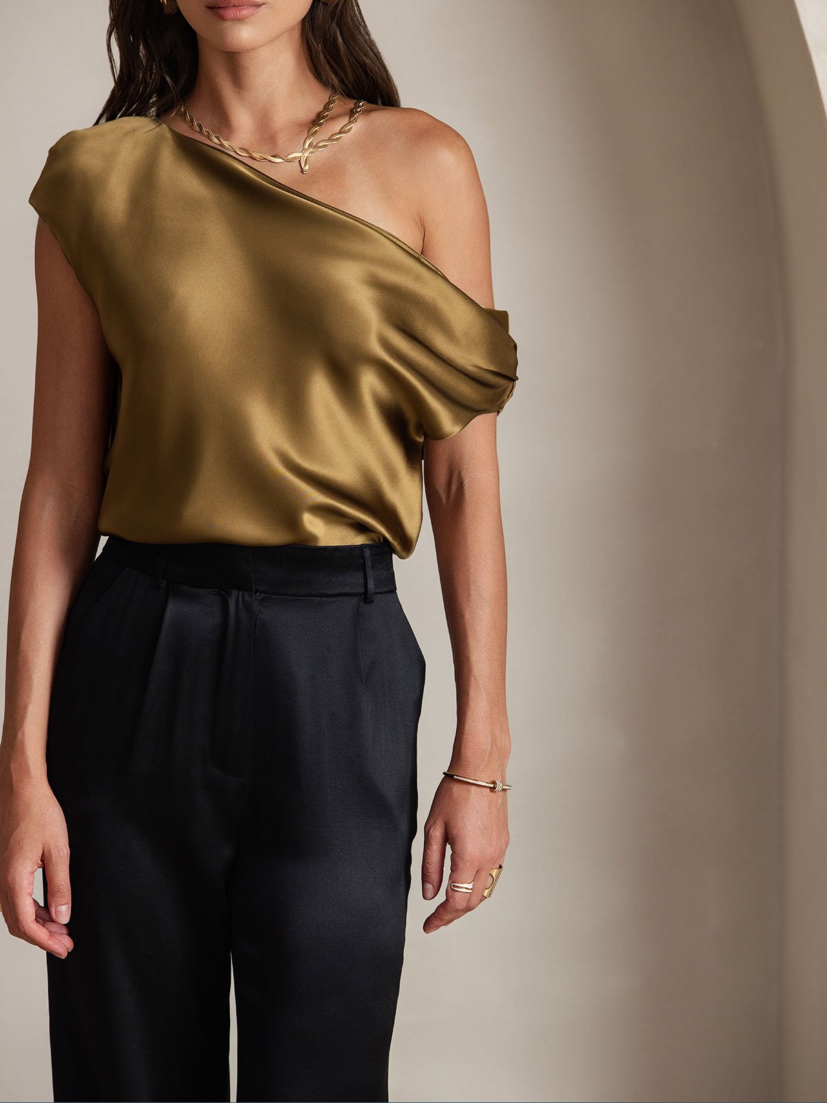 Sophia | Classic Silk Trousers
