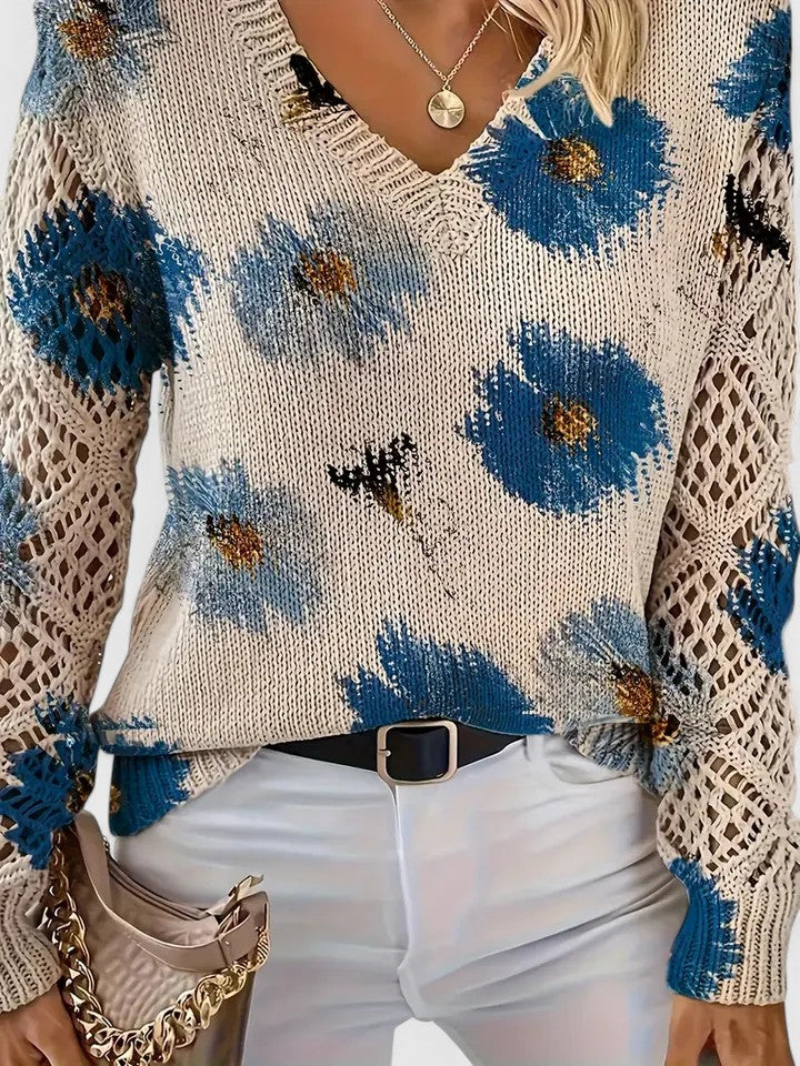 Aurélie | Floral Elegance Sweater