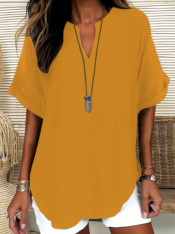 Élise | Chic Short Sleeve Blouse