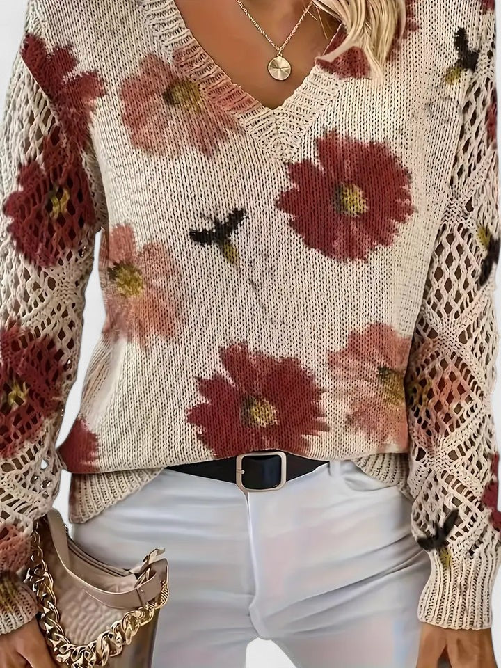 Aurélie | Floral Elegance Sweater