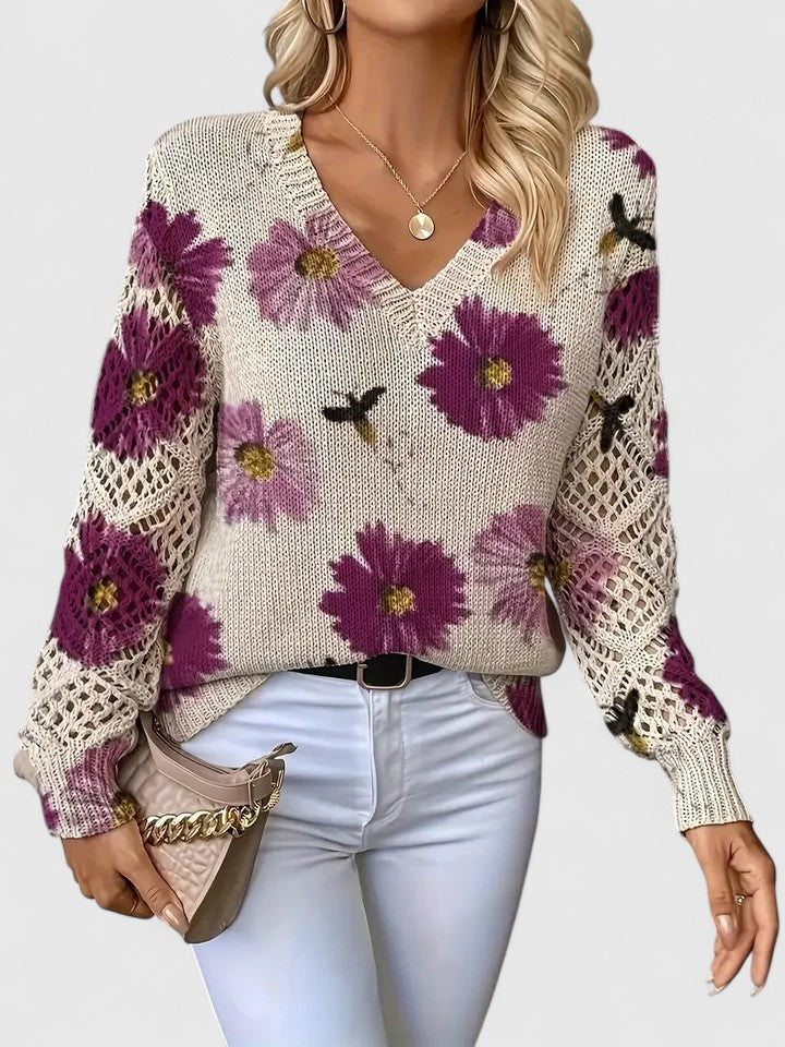 Aurélie | Floral Elegance Sweater