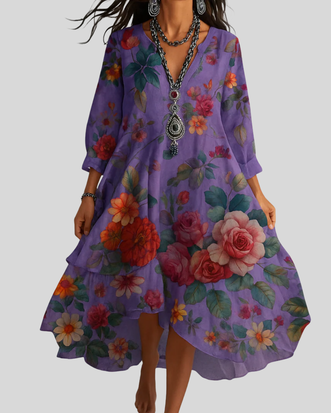 Élowen | Floral Maxi Dress