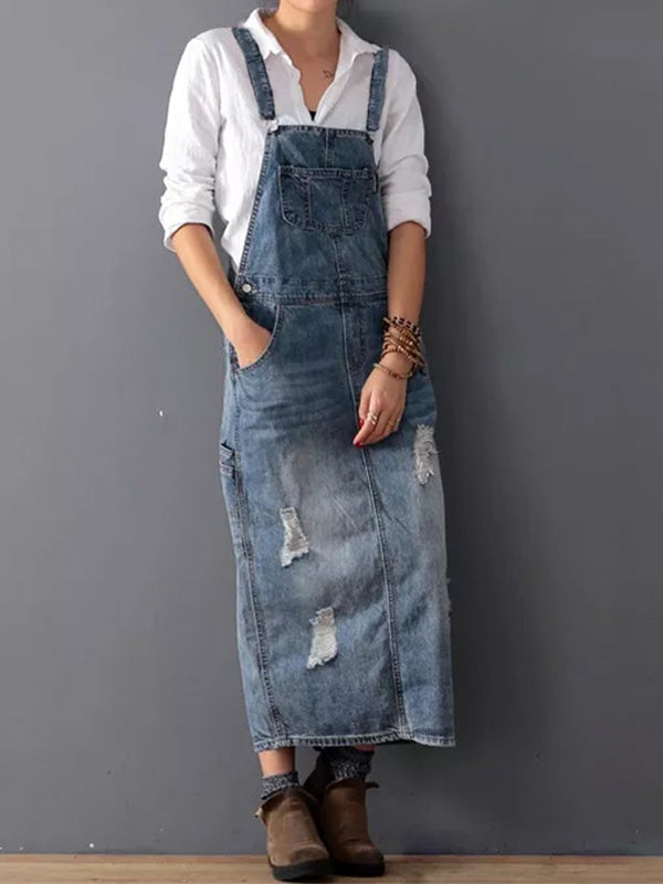 Sophie | Denim Dress with Slit