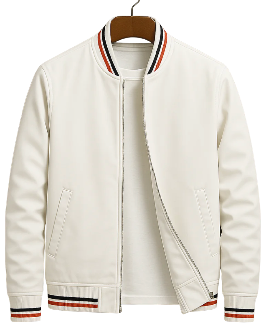 Alex | Elegant Striped Bomber