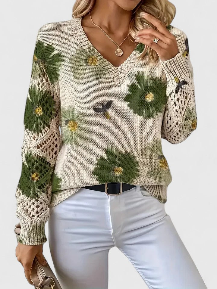 Aurélie | Floral Elegance Sweater