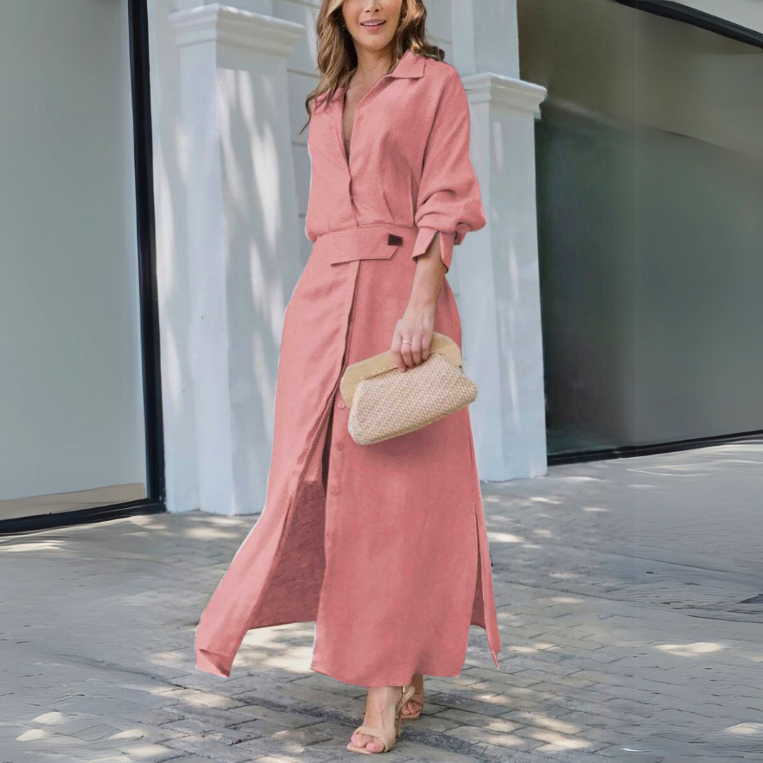 Jeanette | Elegant V-Neck Dress